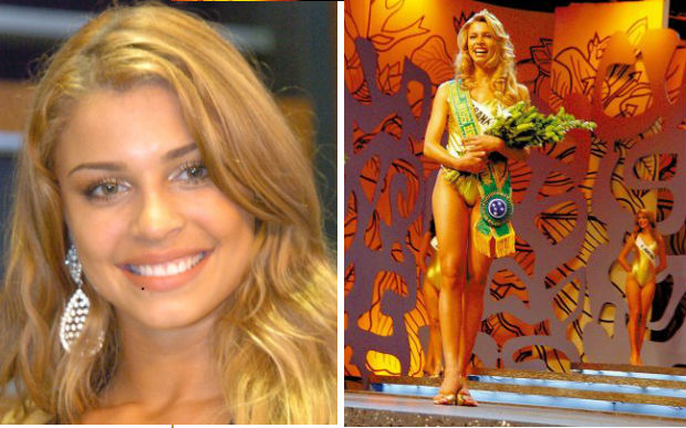 Grazi ganhou o Miss Paraná em 2004. Fotos: Reprodução