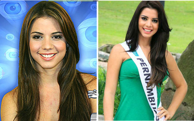 A morena Michelle Costa ganhou o Miss Pernambuco em 2008. Fotos: Reprodução