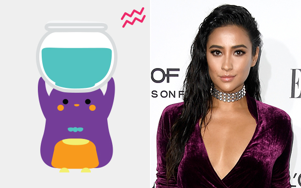 penteado-signos-aquario Shay Mitchell