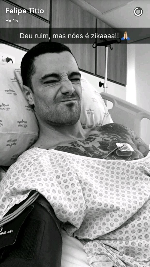 felipe-titto-hospital Reprodução/Snapchat