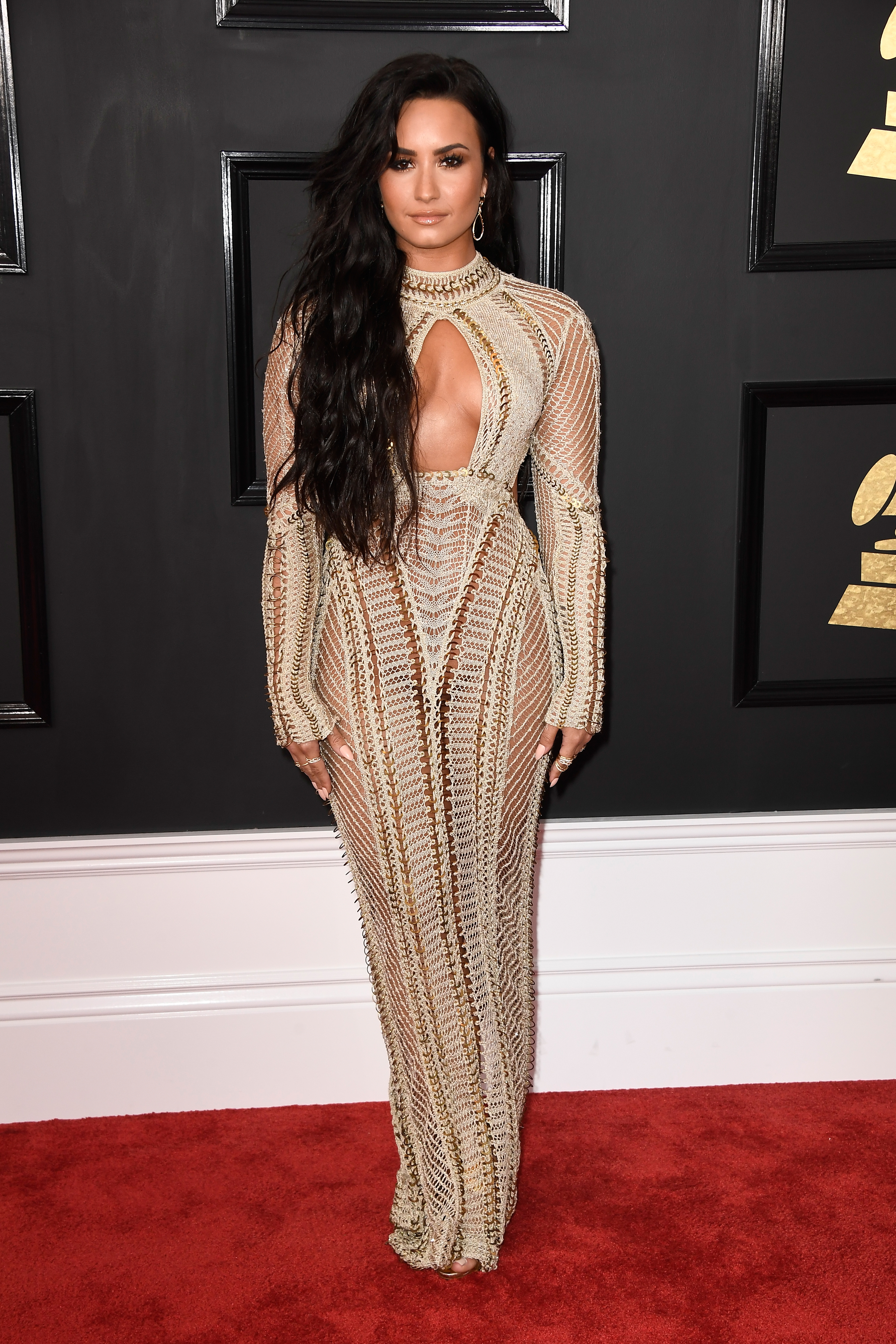 demi lovato The 59th GRAMMY Awards - Arrivals Foto: