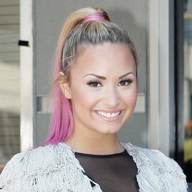 demi-lovato-cabelo-rosa (Getty Images)