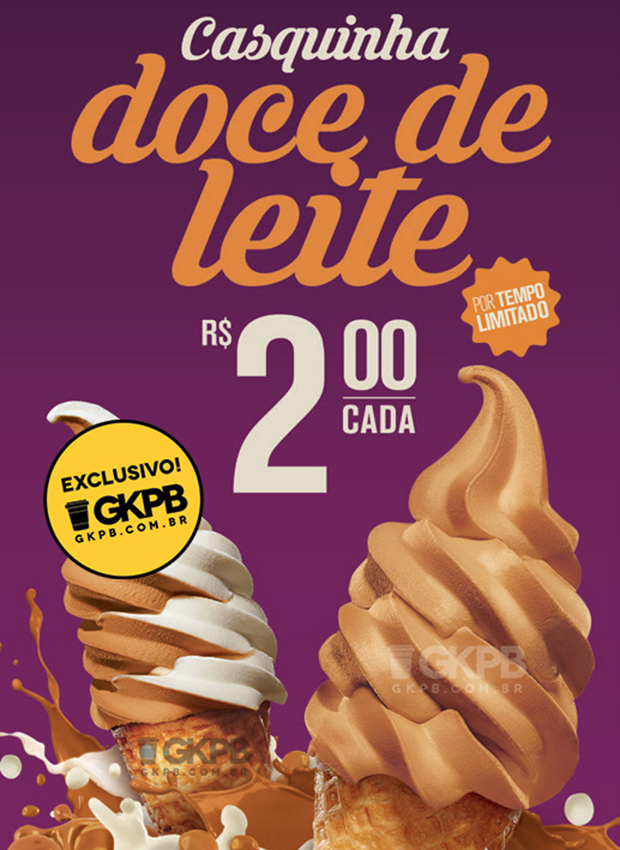 Vocês estão prontas para o sorvete de doce de leite do McDonald’s?