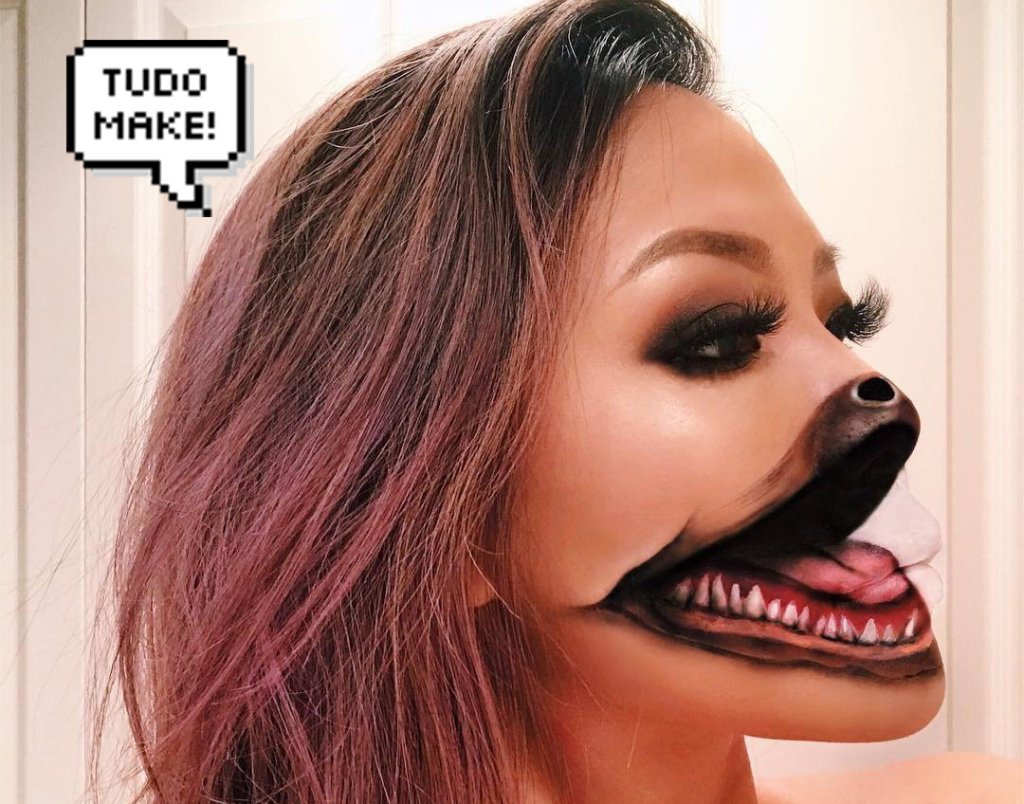 maquiagem ilusão de ótica