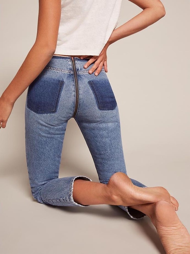 zipper jeans