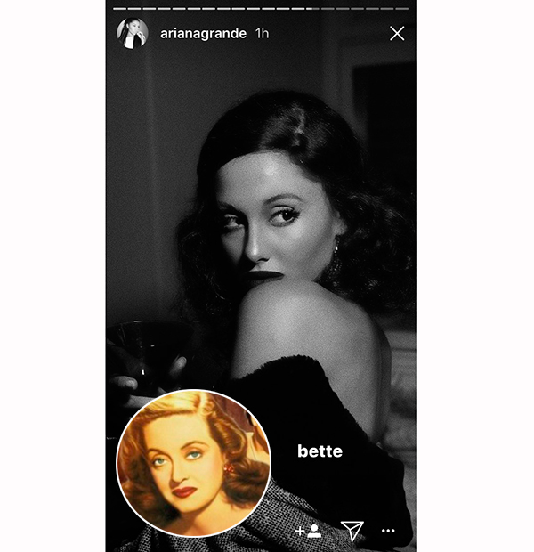 ariana grande bette davis halloween