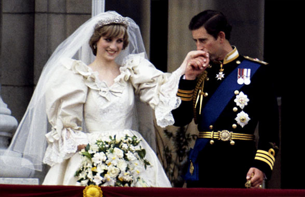 Lady Di no casamento