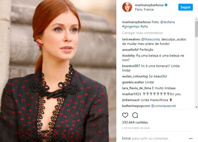 marina ruy barbosa cabelo penteado rabo baixo