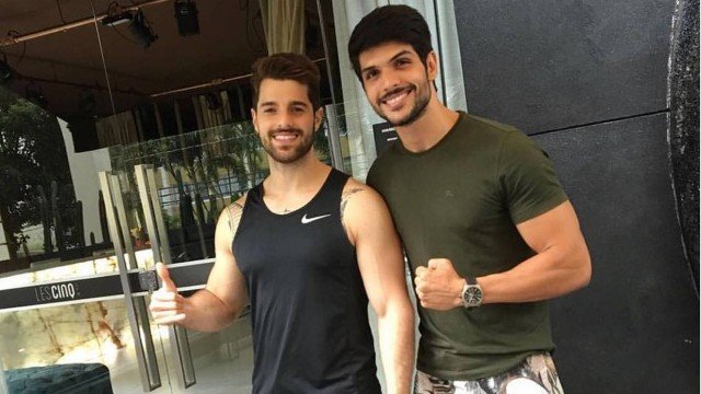 Alok e o ex-BBB18 Lucas em SP