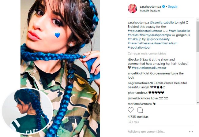 camila-cabello-cabelo-azul-trança camila-cabello-cabelo-azul-trança