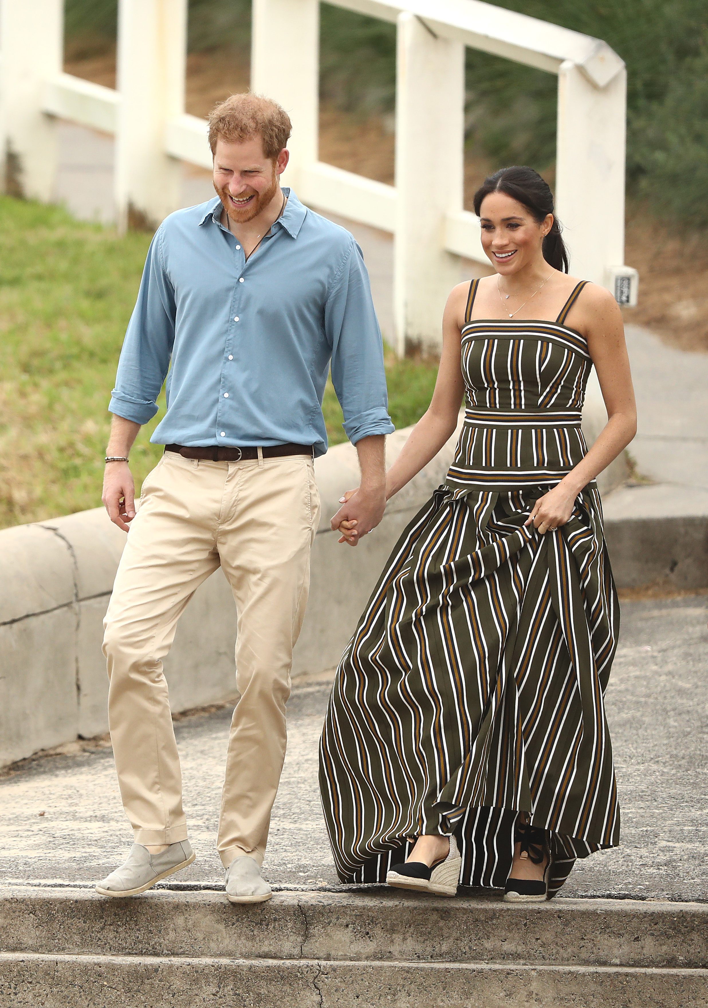 Meghan Markle e príncipe Harry em turnê real pela Austrália.