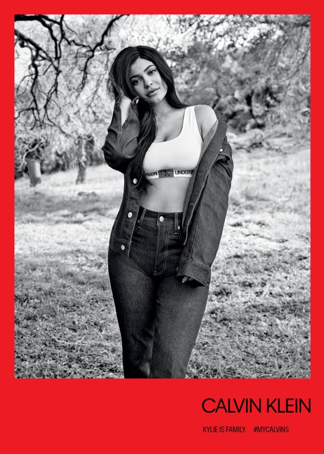 Kylie Jenner na campanha #MYCALVINS. Kylie Jenner na campanha #MYCALVINS.
