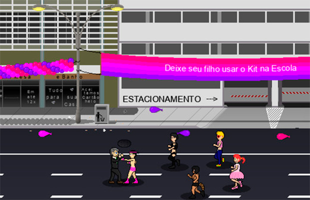 Gays, negros e feministas são mortos por Bolsonaro no jogo Bolsomito 2k18