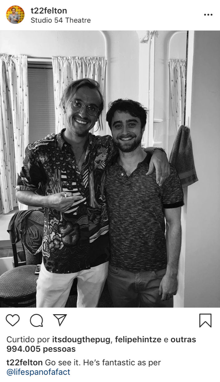 tom-felton-daniel-radcliffe-reencontro tom-felton-daniel-radcliffe-reencontro