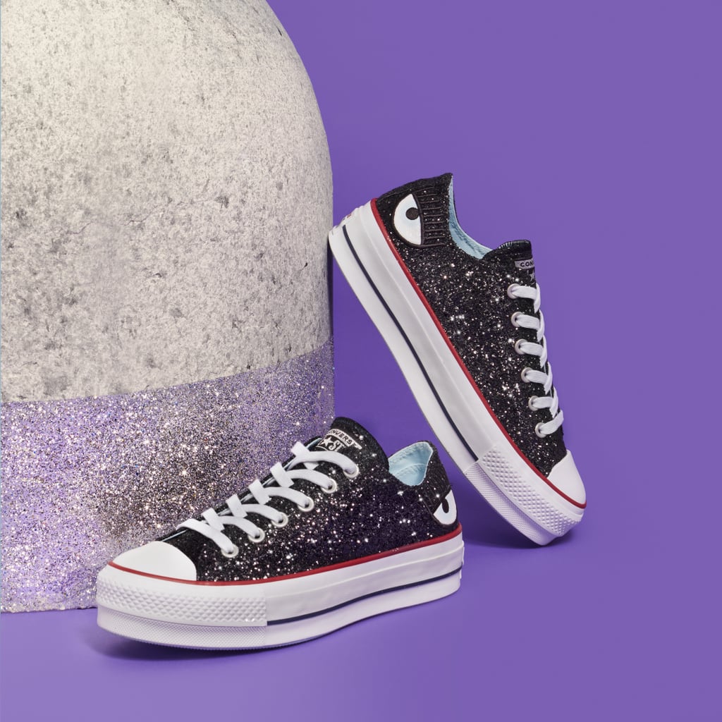 Tênis de glitter da coleção Converse X Chiara.