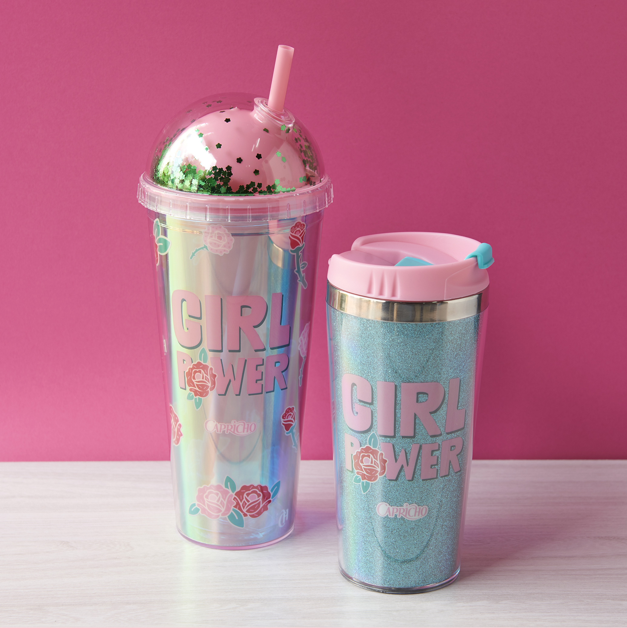 copos girl power Copos Girl Power CAPRICHO para Zona Criativa.