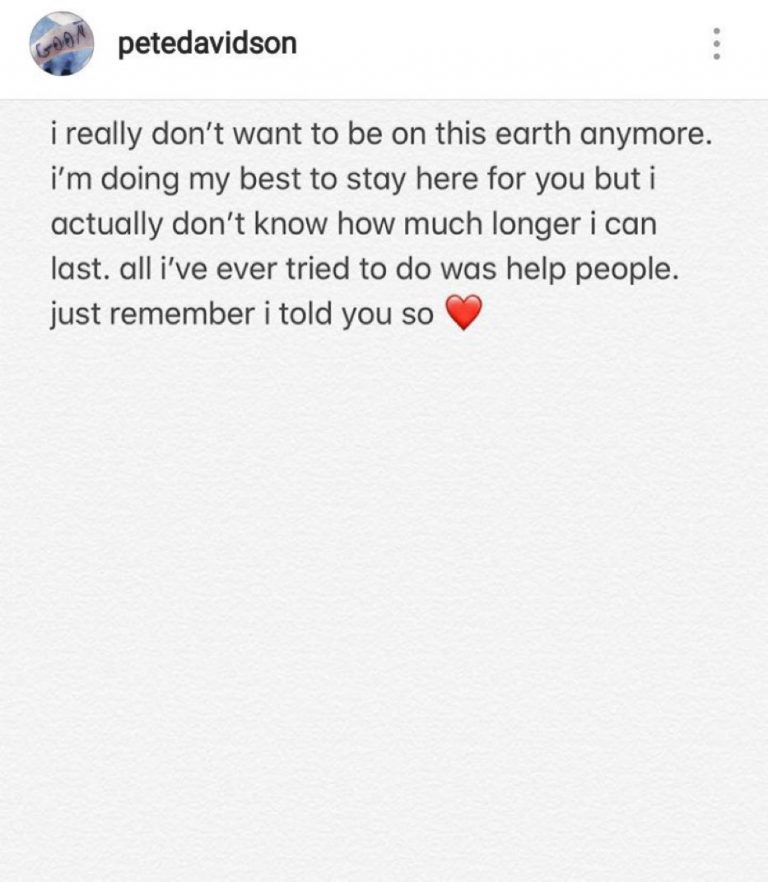 pete-davidson-mensagem-nao-aguento-mais-ficar-nessa-terra pete-davidson-mensagem-nao-aguento-mais-ficar-nessa-terra