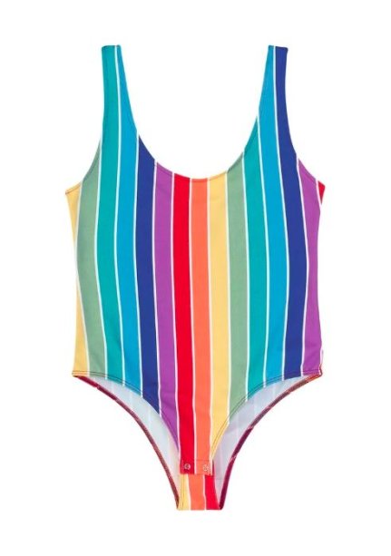 Body com listras coloridas da Hering (R$ 69,99*). Body com listras coloridas da Hering (R$ 69,99*).