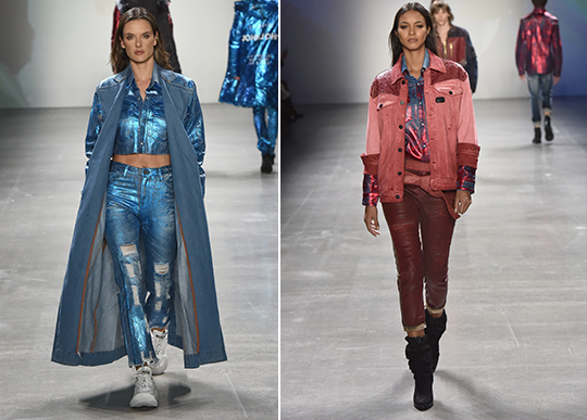 john-john-alessandra-ambrios-lais-ribeiro Alessandra Ambrosio e Lais Ribeiro no desfile da John John em NY.