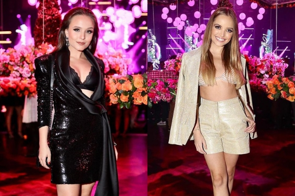 Larissa Manoela e Giovanna Chaves na festa de 21 anos da Flávia Pavanelli