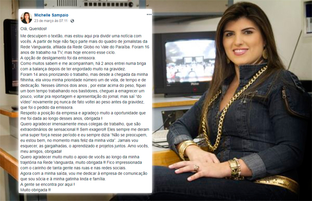 Apresentadora diz que foi demitida por estar acima do peso; emissora nega