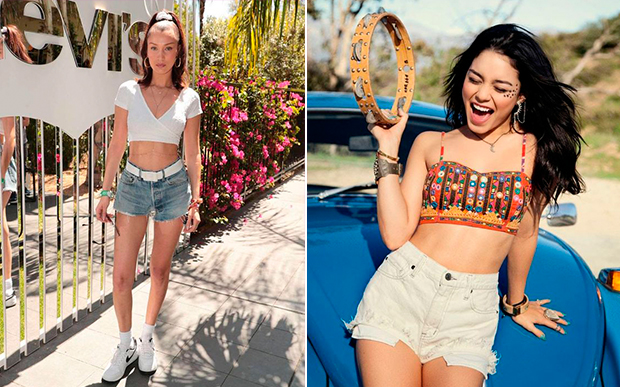 Bella Hadid e Vanessa Hudgens mostram que top cropped + short é o combo perfeito para o calor!