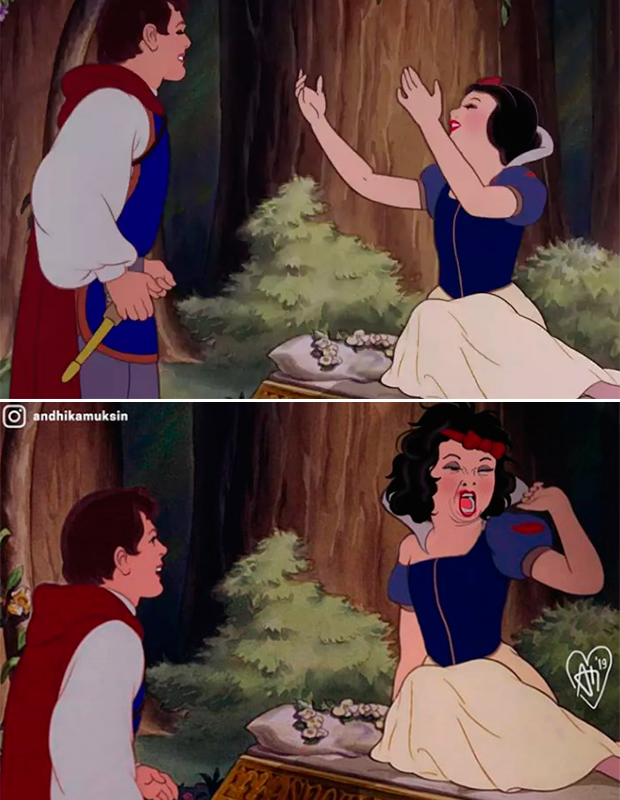 Artista recria cenas icônicas da Disney de uma maneira bem sincerona