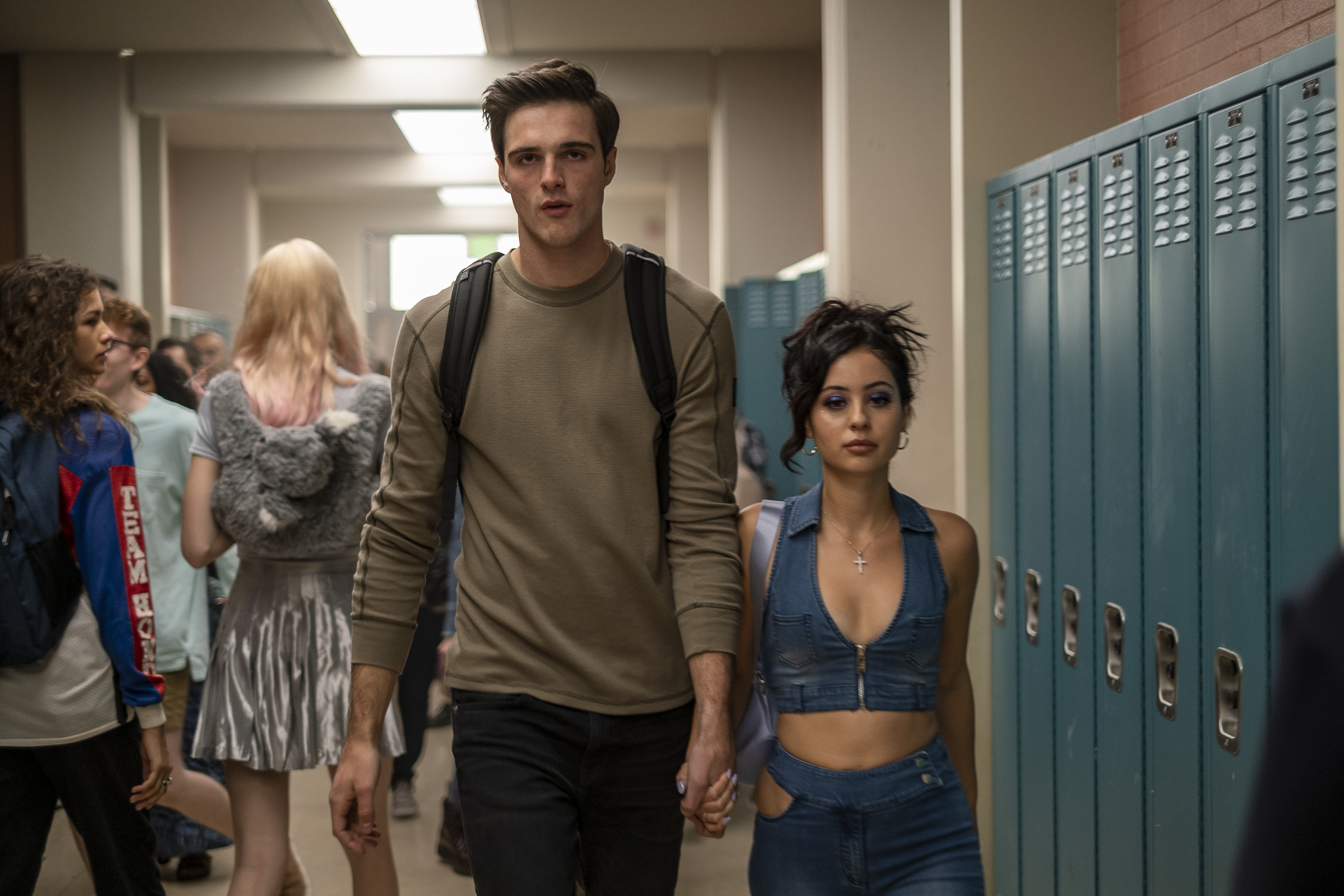 EUPHORIA S1 EP3 Nate Jacobs (Jacob Elordi) e Maddy Perez (Alexa Demie) em Euphoria.