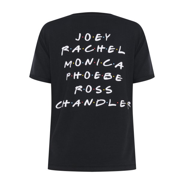 Blusa Friends Manga Curta Preta Costas, C&A, R$ 49,99. Blusa Friends Manga Curta Preta Costas, C&A, R$ 49,99.