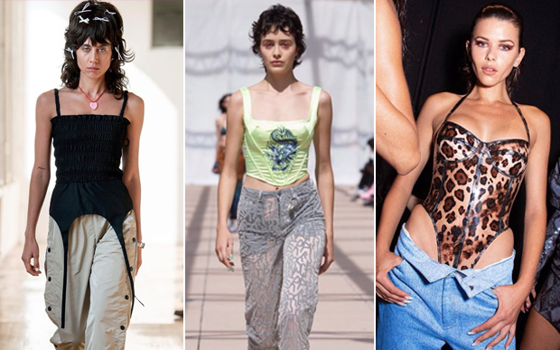 Corset passarela Semana de Moda de Nova York
