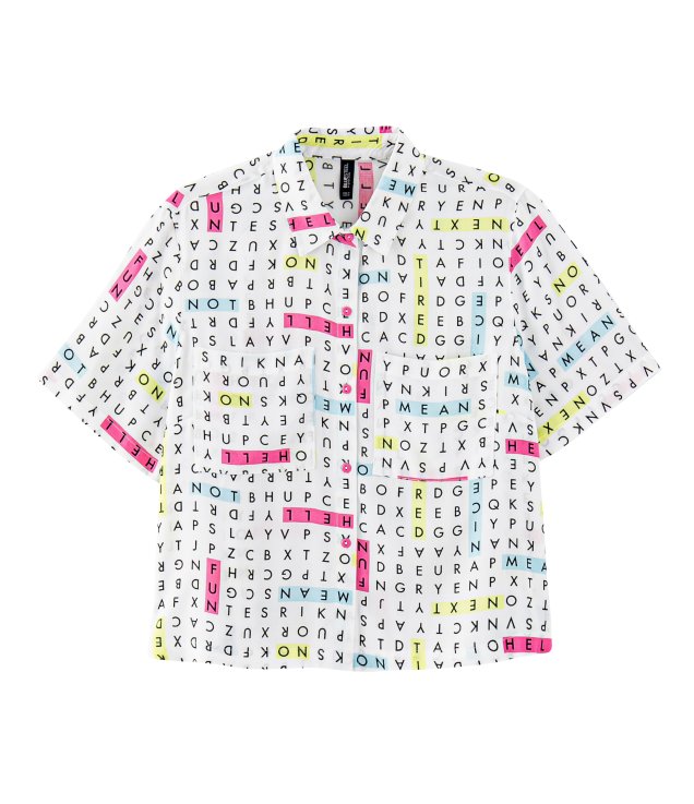 Camisa caça-palavras da Renner (R$ 89,90*). Camisa caça-palavras da Renner (R$ 89,90*).