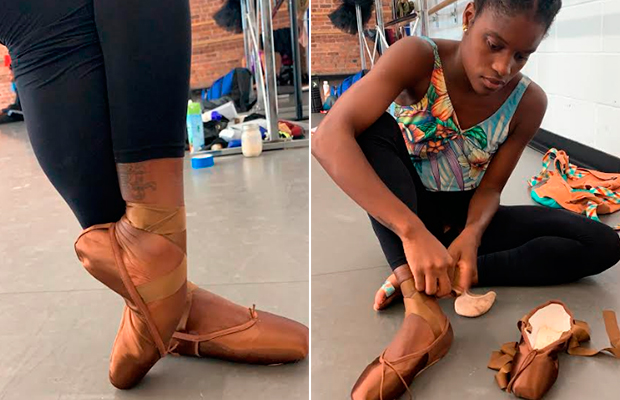 Bailarina acha sapatilha para sua cor de pele após 23 anos de exclusão