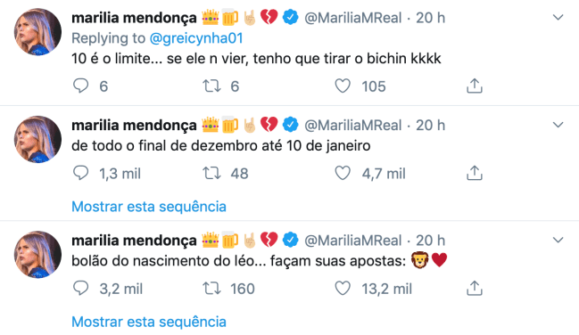 Marília Mendonça Twitter