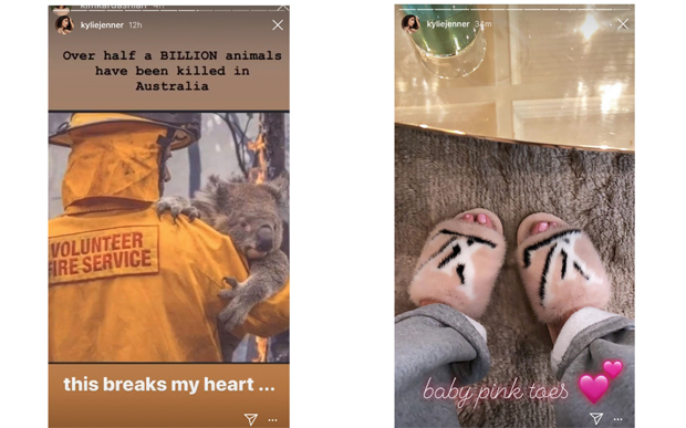 Stories Kylie Jenner