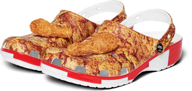 Crocs de frango frito