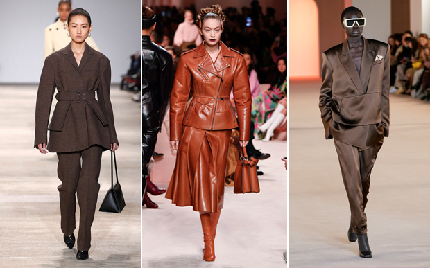 Semanas de moda marrom