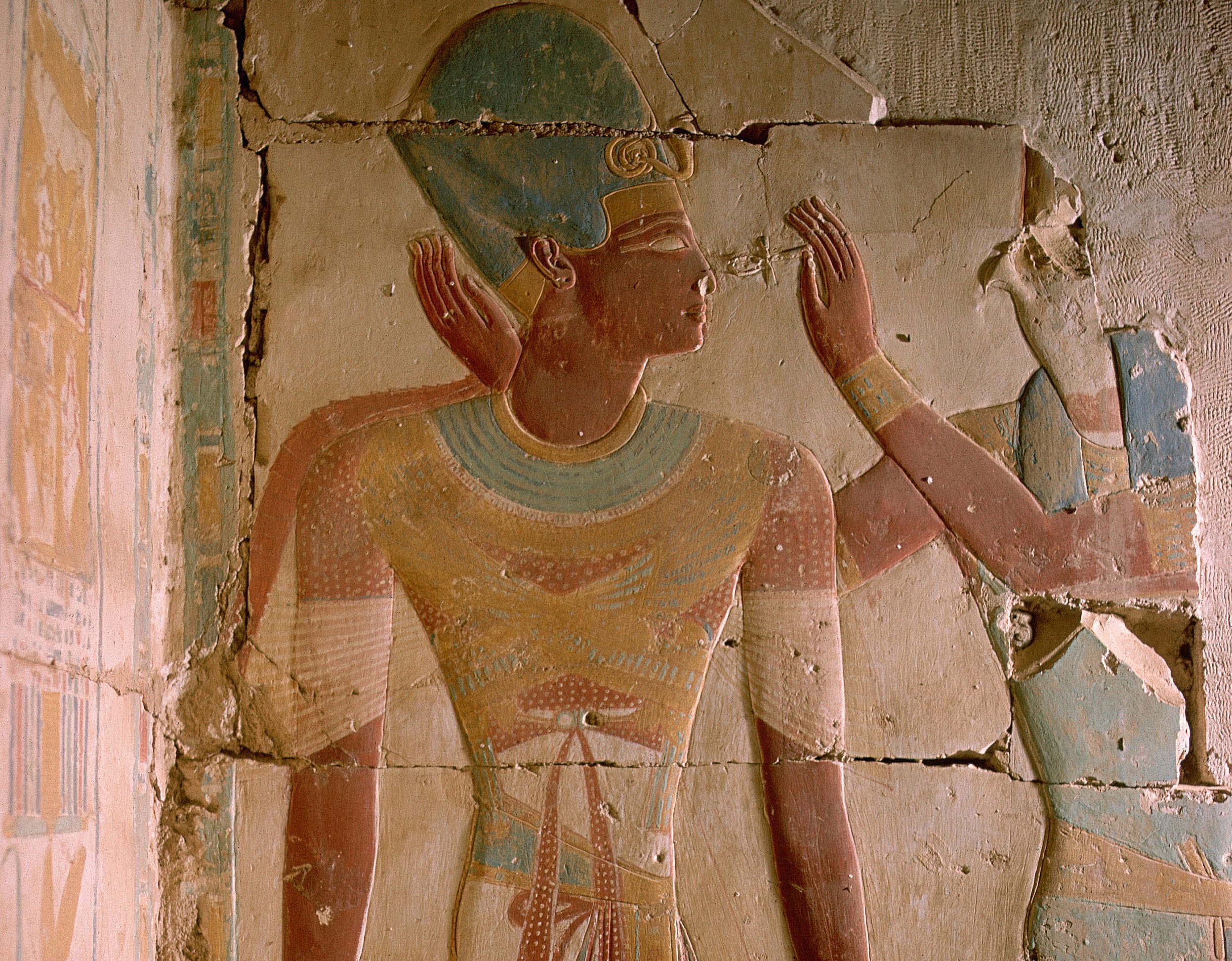 Ramses II in War Dress, Abydos, Egypt