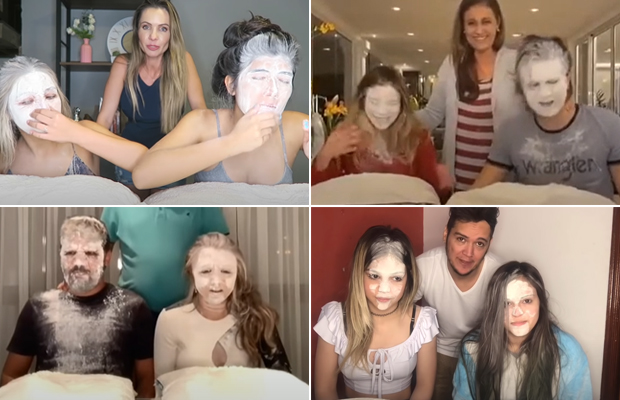 7 “desafios mortais” da internet que deram muito errado As meninas do canal Beleza Teen, Luan Santana, Rafa Kalimann e MC Melody foram alguns dos que entraram na onda do "Desafio da Farinha"