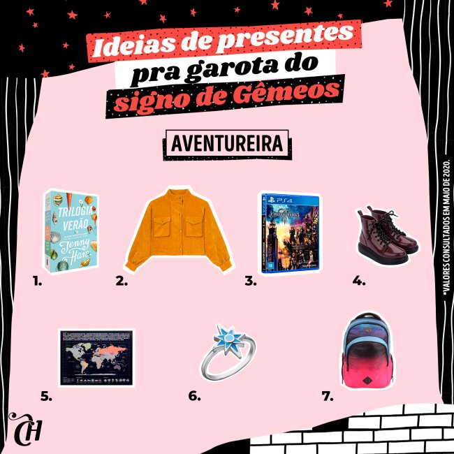 presente garotas signo de gêmeos