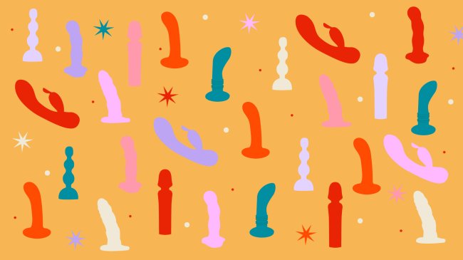 O Guia Definitivo do Orgasmo: o que é, quais os tipos e como chegar lá ilustração com vários tipos de vibradores