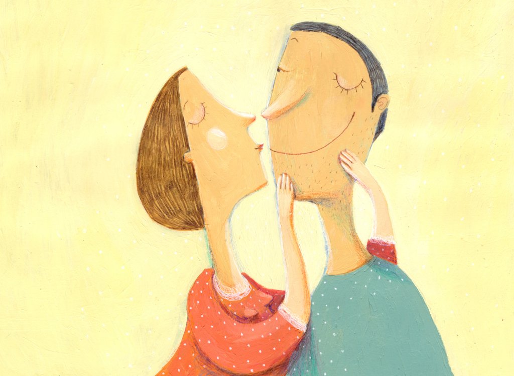 Desenho de um casal.