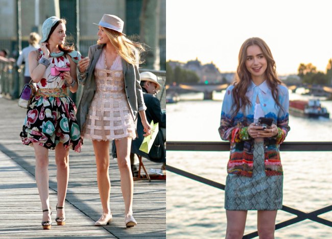 Emily em Paris looks parecidos Gossip Girl 8