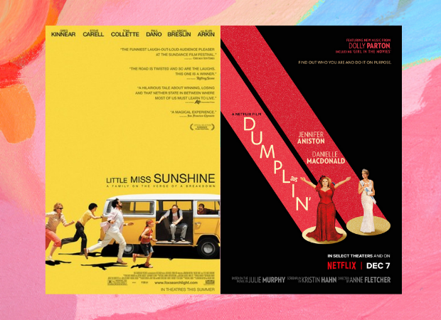 pôsteres dos filmes Pequena Miss Sunshine e Dumplin 