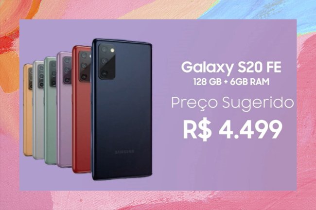 Galaxy S20 FE traz novas cores criadas especialmente para os fãs da marca