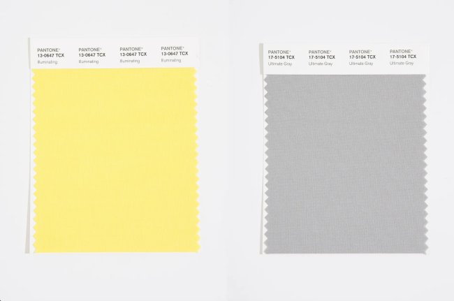 Pantone cor do ano 2021 Ultimate Gray e o Illuminating Pantone cor do ano 2021 Ultimate Gray e o Illuminating