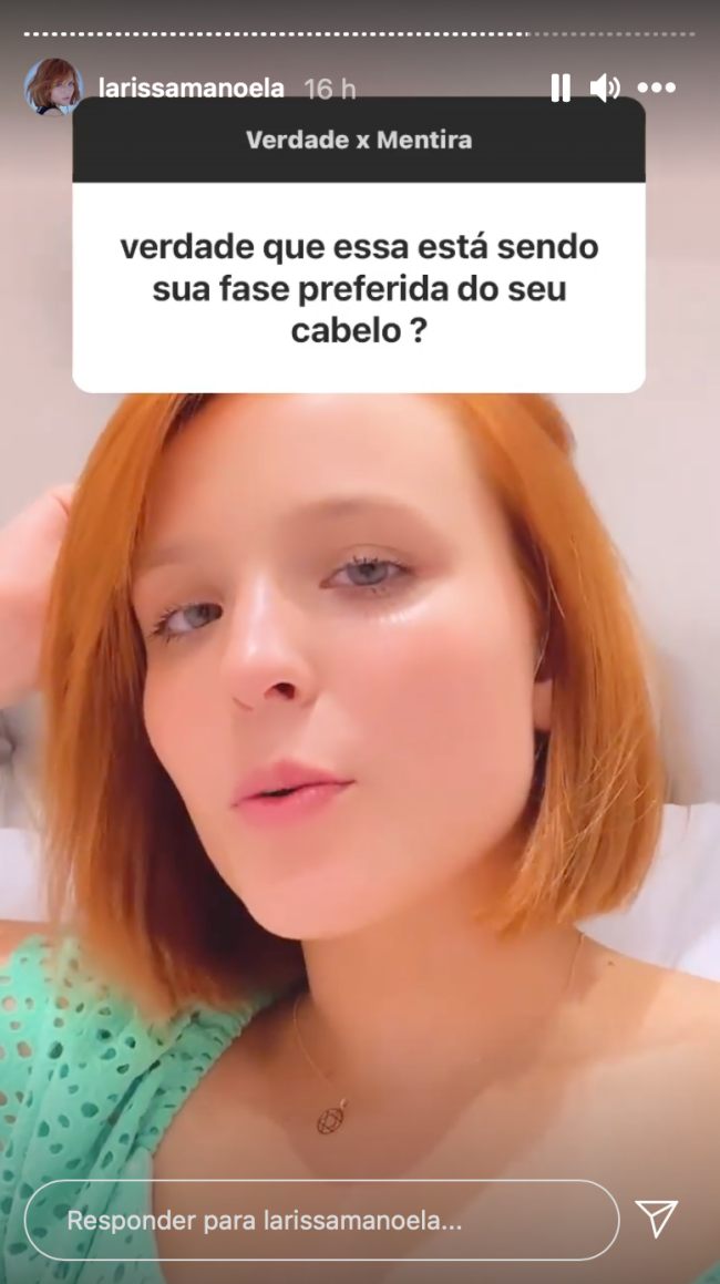 Larissa manoela responde se vai mudar o cabelo Larissa Manoela