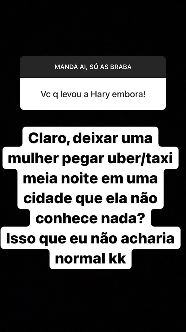 rezende-hariany-instagram-stories Rezende responde os fãs sobre affair