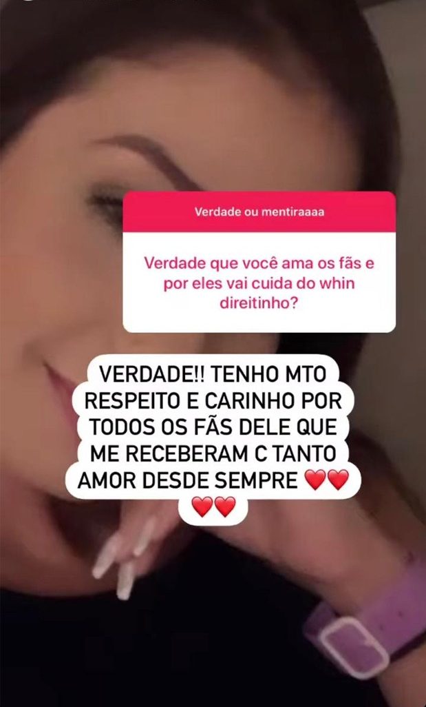 stories maria lina sobre fãs