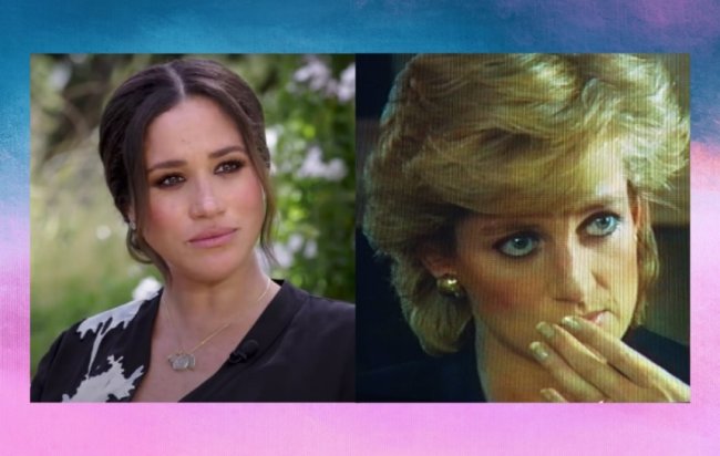 Meghan usou maquiagem parecida com a de Lady Di Meghan usou maquiagem parecida com a de Lady Di