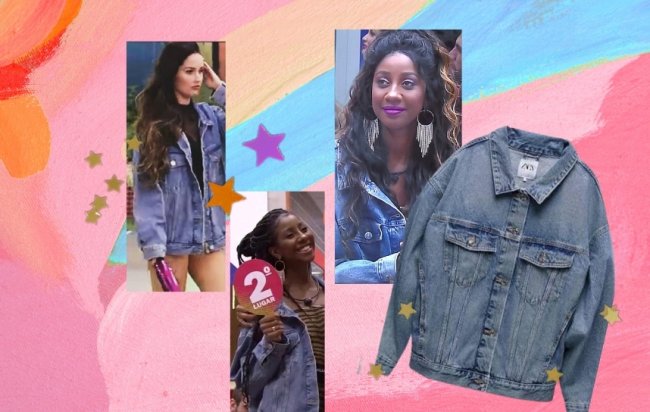 Juliette com a jaqueta jeans oversized da Camilla de Lucas Juliette com a jaqueta jeans oversized da Camilla de Lucas